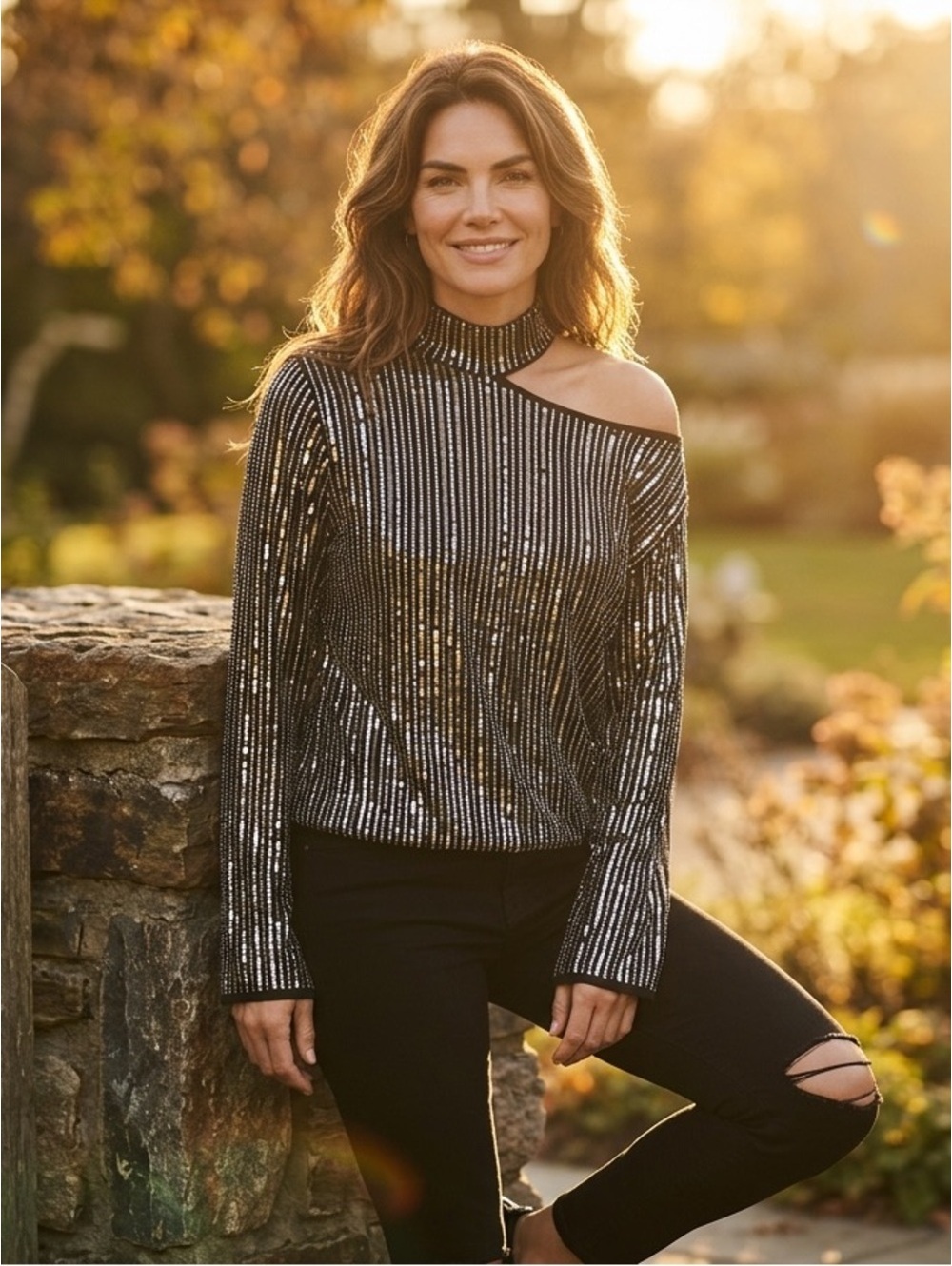 Small RtA Langley Sweater in Black